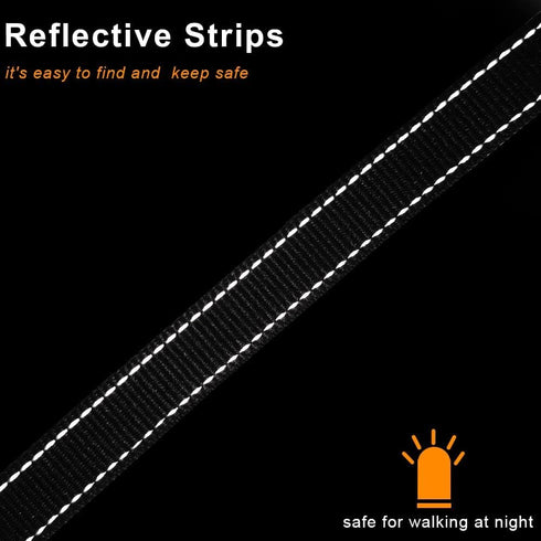 5-7FT Reflective Bungee Dog Leash, Anti-Pull Shock Absorption Nylon Elastic Walking Leash for Small Medium Dogs