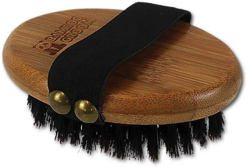 alcott Bamboo Groom Palm Brush with Boar Bristles for Pets