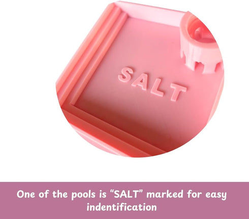 NIVERCE Pack 2 110x110mm 4.5x4.5 of Self-Refilling Hermit Crab Pools with Salt Marking in Hermit Crab Water Bowl