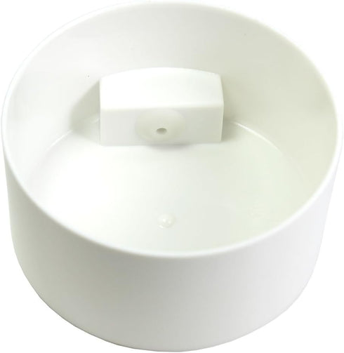 Pawvac 6 Ounce Vacuum Sealed Pet Food Storage Container, White Cap & Body/Black Paws