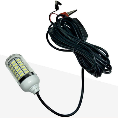 Underwater Fishing LED Light 15w, 12v - Green Light IP68 Waterproof Lamp for Night Fishing, Lure
