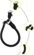 Braided Pro Training Dog Collar - No Pull Round Slip Collar with Slidable Stop Ring for Medium/Large Dogs