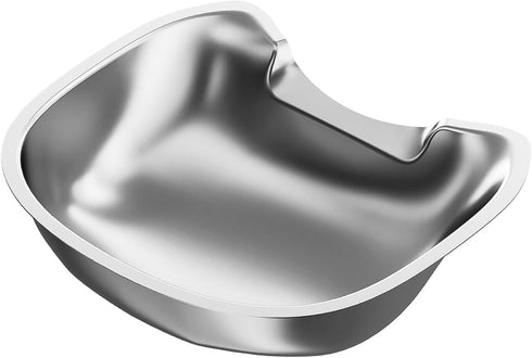 Stainless Steel Cat Bowls for Automatic Pet Feeder, Whisker Fatigue Relief, Easy to Clean Friendly Shape