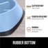 Gorilla Grip Slow Feeder Dog and Cat Bowls, Interactive Puzzle Toy for Food Training, Light Blue