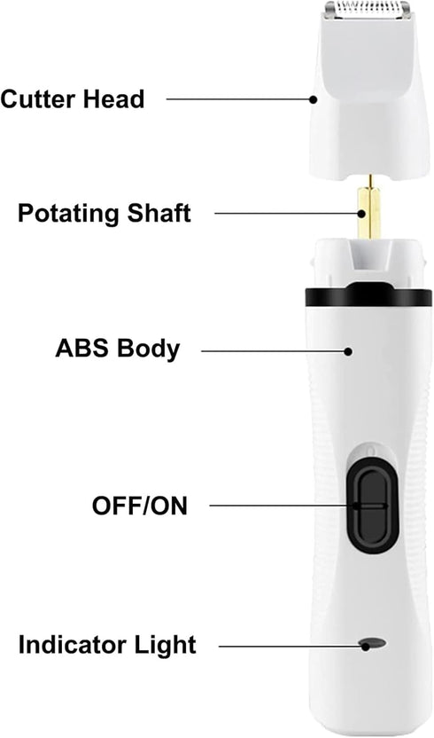PJDDP 3 1 Trimmers, 3 in Dog Clippers & Nail Grinder,Dog Nail Dog Grooming Kit with Cutter Head,Electric Dog Shaver