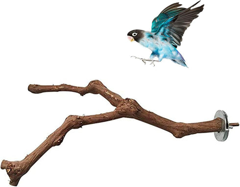 PINVNBY Parrot Perches Natural Birds Stand, Wild Grape Stick Grinding Paw Climbing Wood Accessories for Parakeet and
