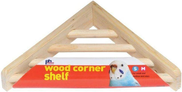 Prevue Pet Products Wood Corner Shelf Platform for Bird Cages - Ladder