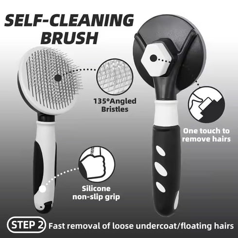 PetRivia 6-in-1 Dog Grooming Kit for Dogs at Home, Pet Grooming Kit with Slicker Brush, Dematting Tool, Stainless Steel