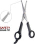 Chibuy Pet Grooming Scissors Set for Dogs & Cats with Safety Round Tips Dog Eye cut Stainless Steel Dog Grooming Scissors Kit, Home Professional Pet Grooming Tools -For Large & Small Animals by Chibuy