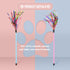 Cat Toy Wand 2PCS Interactive Feather Toy with Sound Paper Tassels, Pink+Blue