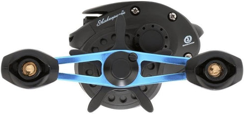 Shakespeare Agility Low Profile Fishing Reel, Left Handle, Multi-Disk Drag System, 90mm Handle