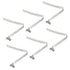 PATIKIL 11x6mm Kayak Paddle Snaps - 6 Pack Steel V Shaped Clips for Tent Poles, Push Button Spring Clips