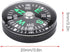 12Pcs Button Compass, Oil Filled Mini Pocket Button Compass for Camping, Hiking, Boating, Survival Bracelets Button