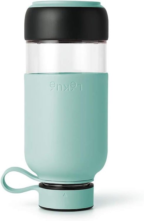 Lekue 20 Ounce Reusable Water Bottle To Go, Turquoise