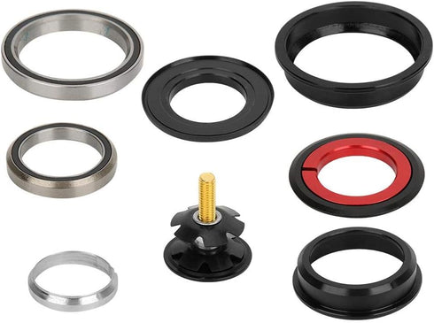 Lower Headset Bearing, Tapered Fork Straight Tube 44/55mm Aluminium Alloy Bike Cycling Accessory for Mountain Bike