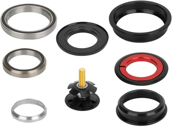 Lower Headset Bearing, Tapered Fork Straight Tube 44/55mm Aluminium Alloy Bike Cycling Accessory for Mountain Bike