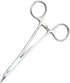 2pcs Set Pets Ears/Nose Hair Puller - Straight & Curved Full Serrated Stainless Steel Hemostat Locking Forceps
