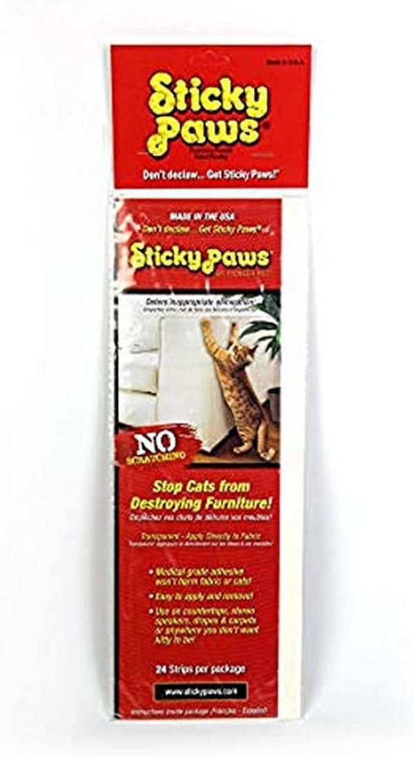 Pioneer Pet Sticky Paws Furniture Strips for Cat Deterrent