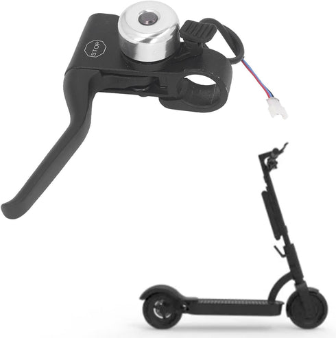 Left Brake Lever, Nylon and Metal Replacement Handle with Bell for GOTRAX Electric Scooter