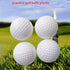 Xwejek 12Pcs,42mm White Hollow Practice Golf Balls Plastic Plastic Golf Training Balls Airflow Limited Flight Golf