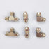 Aquarium CO2 Tubing Fitting Kit, 2 PCS Straight + 2 PCS Elbow + 2 PCS Tee