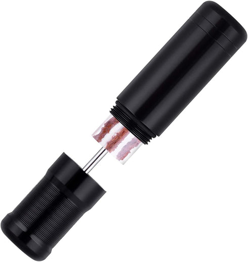 Tubeless Bike Tire Repair Kits,for Road Bicycle and Mountain Bike MTB Tires Fix a Puncture or Flat, Includes Storage Canister Plugger Tool with Plugs, 5 Bacon Strips