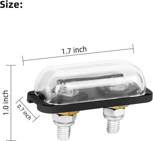 Roykaw 48 Volt Golf Cart Powerdrive Charger Fuse Receptacle Replacement Compatible with Club Car 1995-2002 Electric