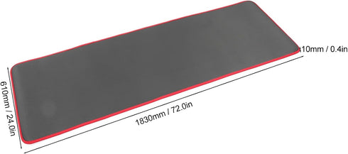 Soundproof Yoga Mat — Thick Non-Slip Sports Yoga Mat for Dancing, Hemmed Black