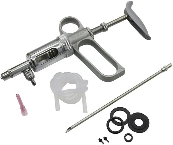 DFUVFKGOP Bird Feeding 10ml Continuous Syringe Vaccination Birds Chicken Parrot Adjustable Syringe Farm