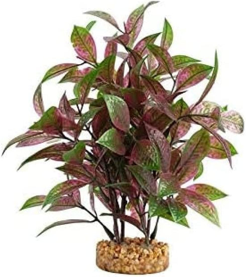 Fluval Aqualife Broad Leaf Red Ludwigia Plant, Plastic Aquarium Plant Decoration 10
