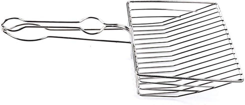 Cat Litter Scoop, Durable Metal Pet Kitty Sifter Heavy Duty with Long Handle for Easily Cleaning Litter Box
