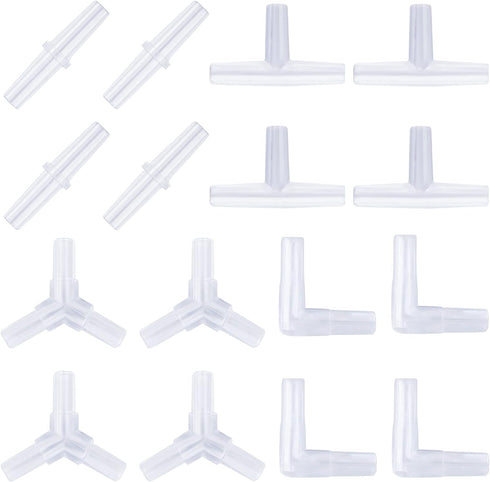 Pawfly 40-Piece Aquarium Airline Tubing Connectors Plastic Inline Valve
