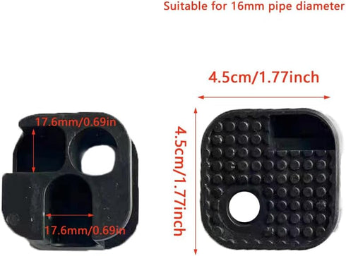 UtySty 4 Pack 5/8 Inch Camping Chair Feet Replacement Non-Slip Plastic Bottom Foot Pad Folding Camping Table Foot Pads
