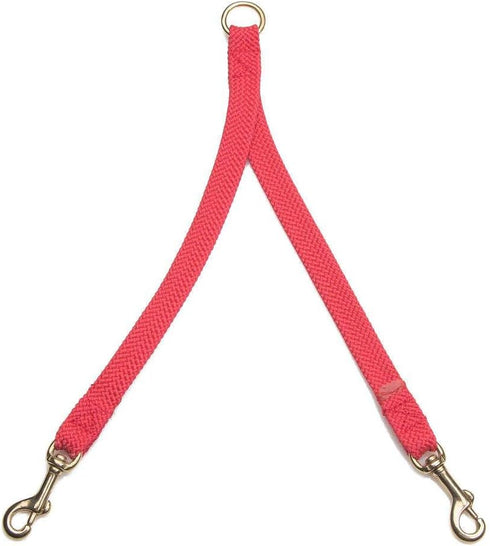 Mendota Pet 2 Dog Coupler - Red - Dog Leash - Made in The USA - 9/16 in x 24 in