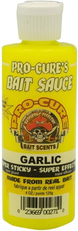 Pro-Cure Garlic Bait Sauce, 4 Ounce, Yellow