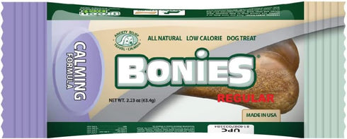 BONIES Natural Calming Formula Regular-Sized Single Bone for Dogs Over 50 LBS - 1 Bone, Low Calories