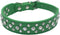 Rhinestone Dog Collar, Bling PU Leather Crystal Diamond Pet Collar for Dog Cat Puppy, Black S M L XL (XS, Green)