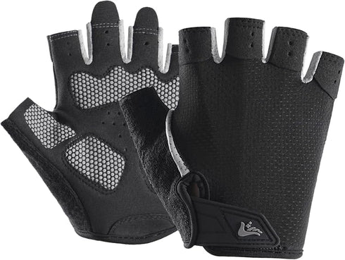 INOGIH Half-Finger Workout Gloves for Men and Women - Anti Slip Exercise Gloves