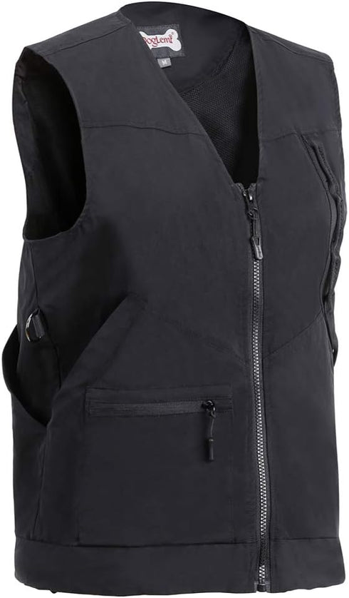 ULTECHNOVO Dog Trainer Vest, Multi Pocket Professional Pet Owner Jacket for Men/Women Dog Training Handlers