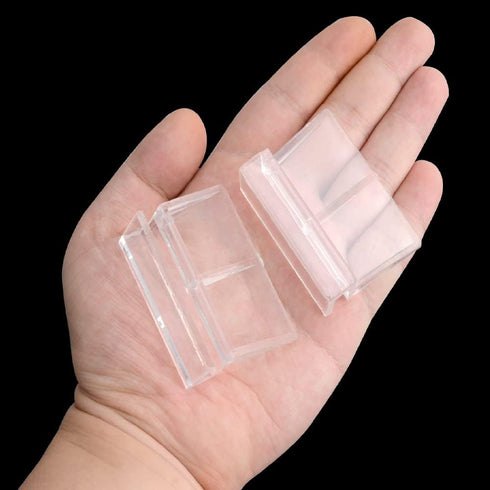 Saim Acrylic Aquarium Cover Clip, 8 PCS Clear Support Holder for Rimless Aquariums