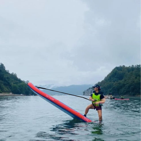 Kayak Stand Up Assist Strap, Adjustable 34-54 Inches, Canoe Drag Handles, SUP Pull Up Rope Boat Aid