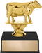 Crown Awards 4.5" Cow Dairy Trophy On Luxury Black Base