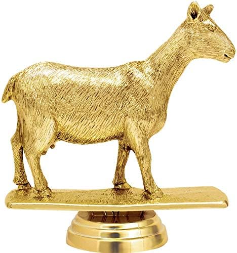 5.5" County Gold Goat Dairy Fair Award with Black Base