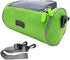 Waterproof Bicycle Handlebar Bag with Transparent Pouch and Adjustable Strap, High-capacity Cycling Front Pack (Green)