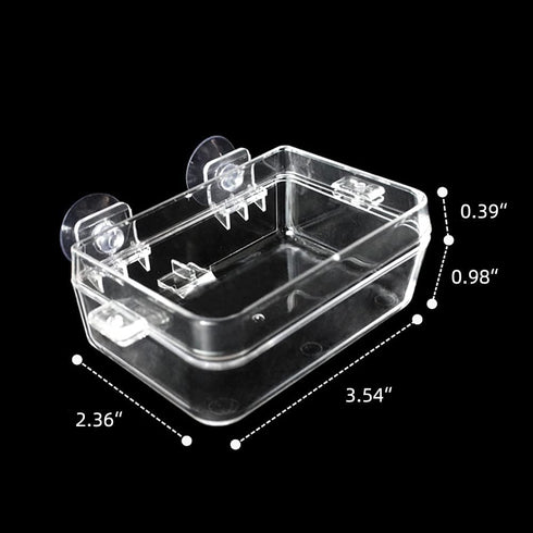 Reptile Feeder Chameleon Bowl, 2 Pcs Anti-Escape Food Dish with Suction Cup for Iguana Lizard Feeding