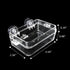 Reptile Feeder Chameleon Bowl, 2 Pcs Anti-Escape Food Dish with Suction Cup for Iguana Lizard Feeding