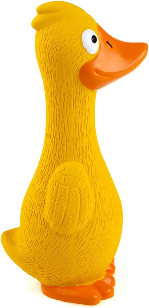 CHIWAVA 2 Pack 7.9 Inch Squeak Latex Dog Toy, Yellow Duck Interactive Play for Small and Medium Dogs