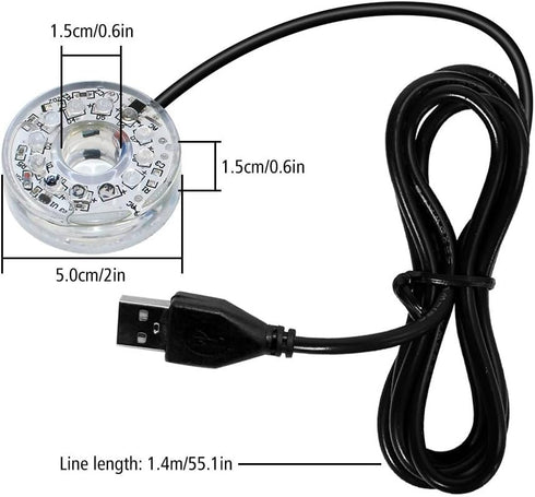 MiOYOOW LED Aquarium Light, Colorful Submersible LED Light Waterproof USB Underwater Light for Aquarium Fish Tank by MiOYOOW