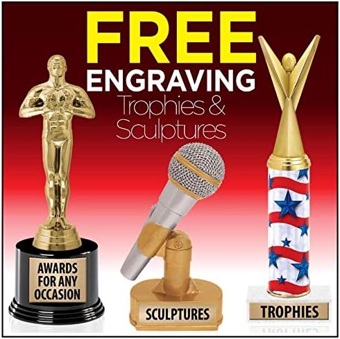 14.25" Crown Awards Customized Rainbow Inferno Dairy Goat Trophy, Dairy Goat Trophy Prize, Personalize with Free