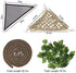 PINVNBY Hammock for Bearded Dragons, Reptile Habitat Lounger with Natural Seagrass Fibers, 4Pcs